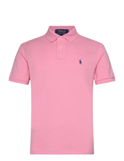 Se Polo Ralph Lauren Custom Slim Fit Mesh Polo Shirt Polo Ralph Lauren Pink ved Booztlet