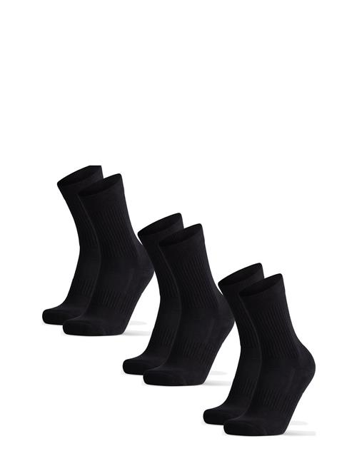Tennis Performance Crew Socks 3 Pack Danish Endurance Black