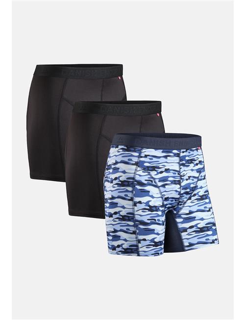 Danish Endurance Men's Sports Trunks 3-Pack Danish Endurance Blue