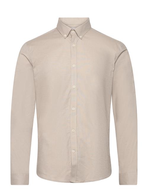 Lindbergh Yarn Dyed Oxford Superflex Shirt L/ Lindbergh Beige