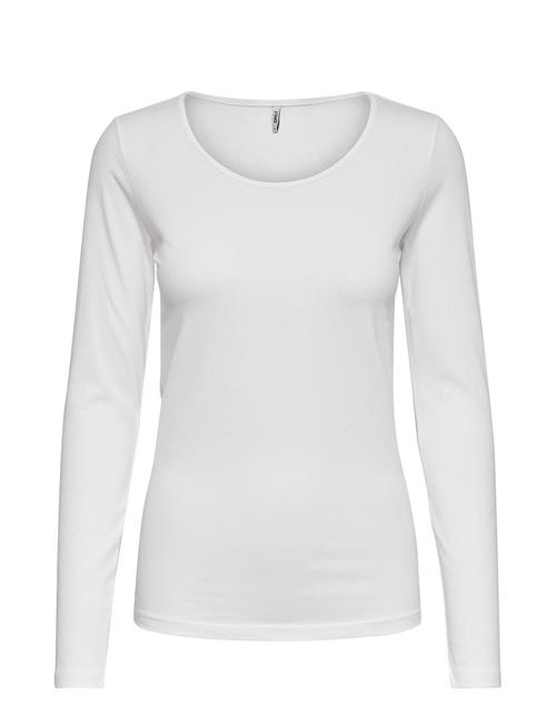 ONLY Onllive Love L/S Ck Top Noos Jrs ONLY White