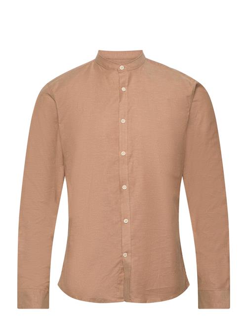 Lindbergh Oxford Manderin Superflex L/S Lindbergh Brown