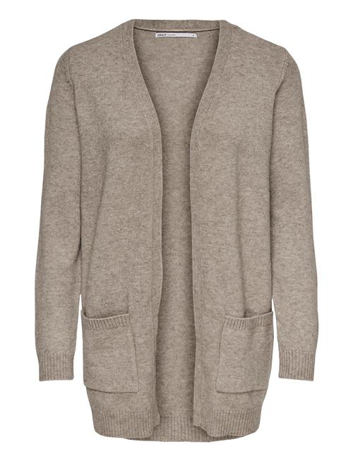 Se Onllesly Life L/S Open Cardigan Knt Noos ONLY Brown ved Booztlet