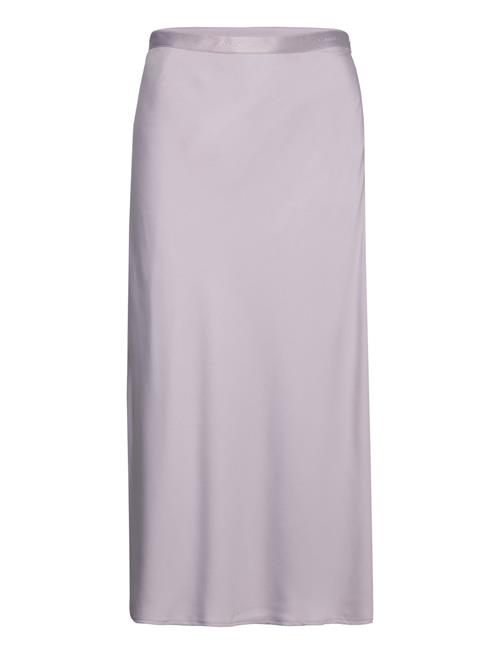 Calvin Klein Recycled Cdc Bias Cut Midi Skirt Calvin Klein Purple