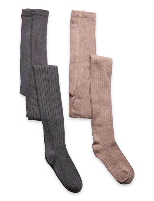 Stocking - Rib Minymo Brown