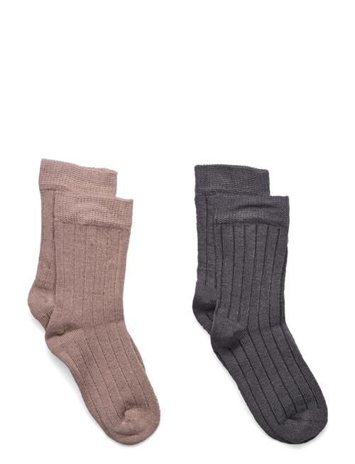 Minymo Ankle Sock - Rib Minymo Beige