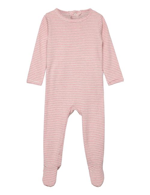 Copenhagen Colors Striped Full Body W. Back Opening Copenhagen Colors Pink