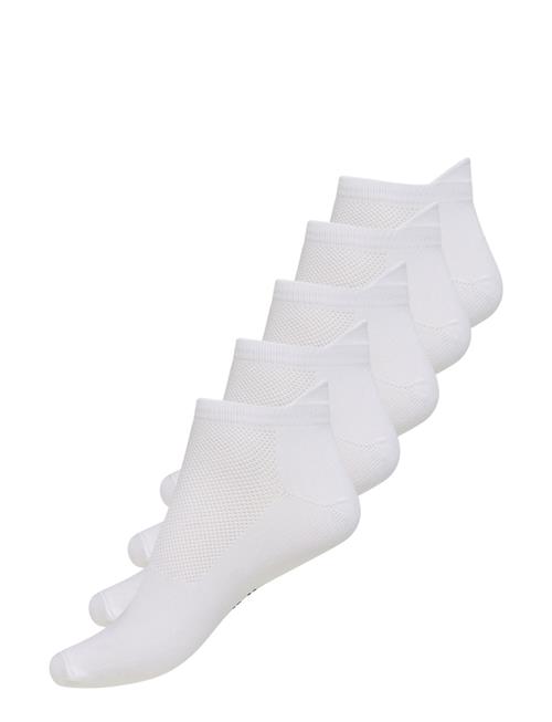 ZEBDIA Unisex 5-Pack Running Socks ZEBDIA White