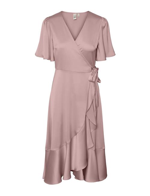 YAS Yasthea 2/4 Midi Wrap Dress S. Noos YAS Pink