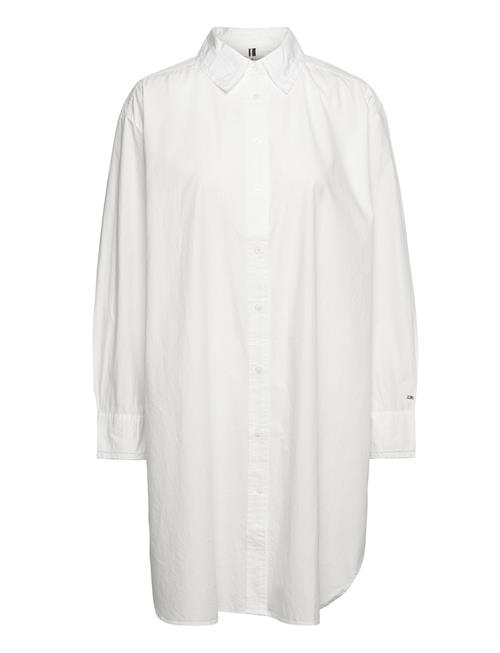 Tommy Hilfiger Org Co Solid Knee Shirt Dress Tommy Hilfiger White