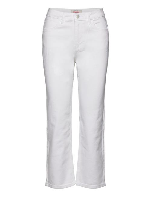 Straight Crop Wrangler White