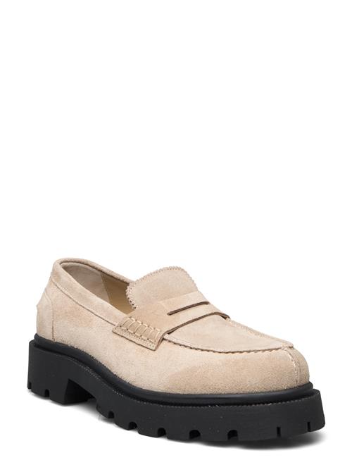 Selected Femme Slfemma Suede Penny Loafer Selected Femme Beige