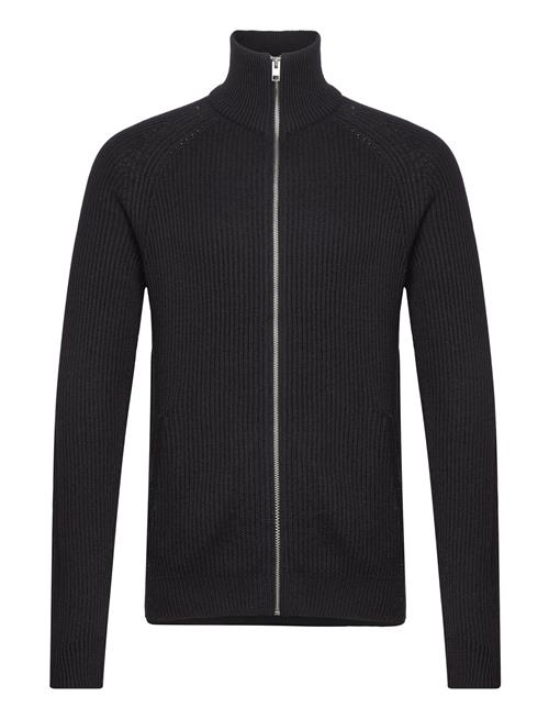 Jack & Jones Jjpannel Knit Zip Cardigan Aw23 Jack & J S Black