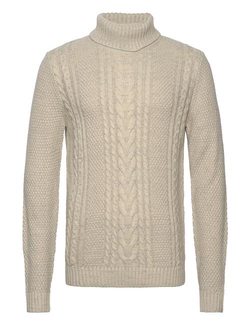 Se Jack & Jones Jjcraig Knit Roll Neck Aw23 Jack & J S Cream ved Booztlet