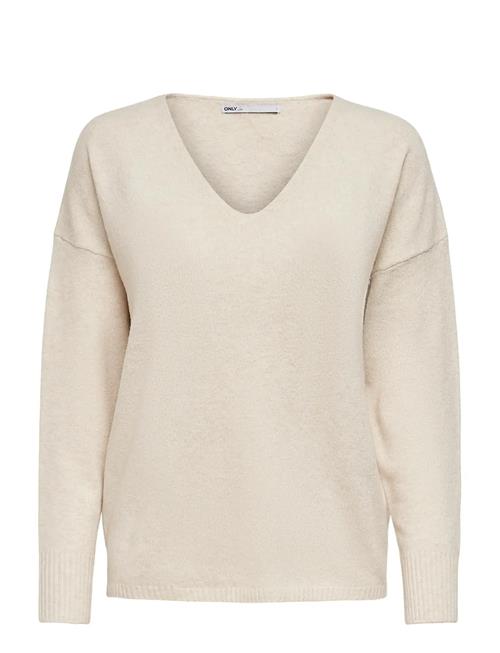 Onlrica L/S V-Neck Pullo Knt Noos ONLY Cream