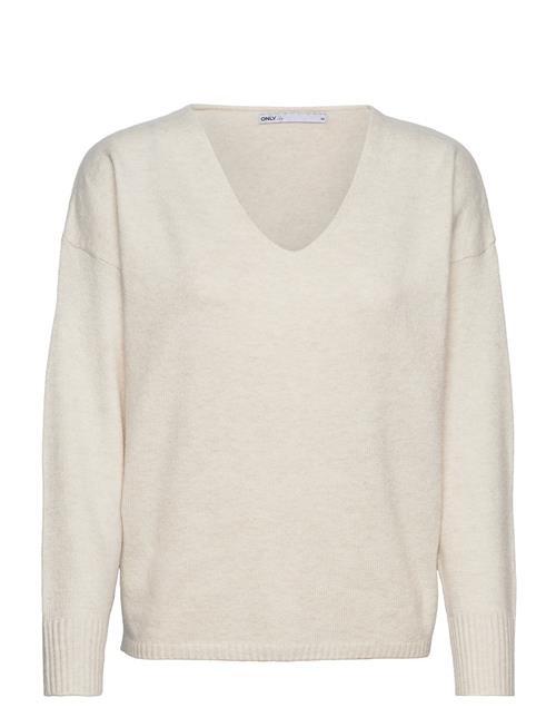 Onlrica Life L/S V-Neck Pullo Knt Noos ONLY Cream