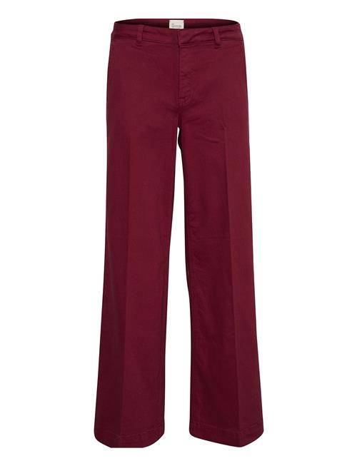 Laramw 149 Wide Pant My Essential Wardrobe Burgundy