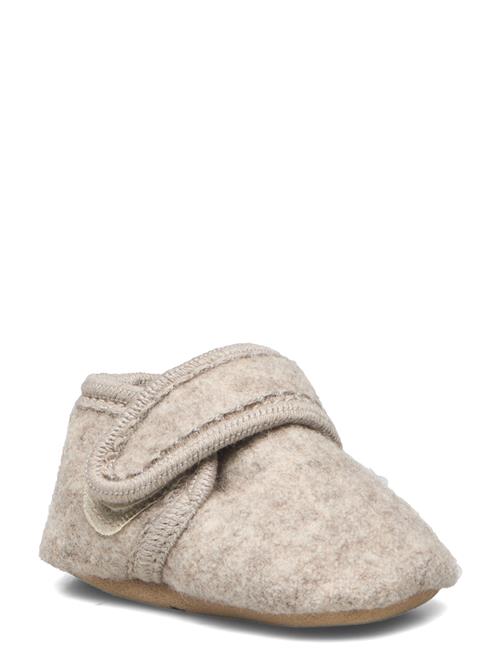 Classic Wool Slippers Melton Beige