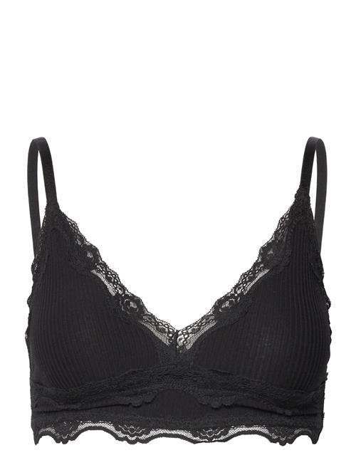 Silk Bra W/Lace Rosemunde Black