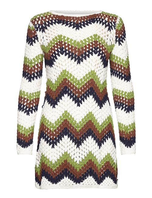 Mango Crochet Mini Dress Mango Green