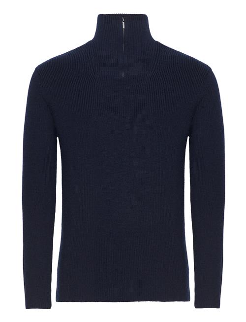 Knowledge Cotton Apparel Merino Wool Half Zip Knit Rws Knowledge Cotton Apparel Navy