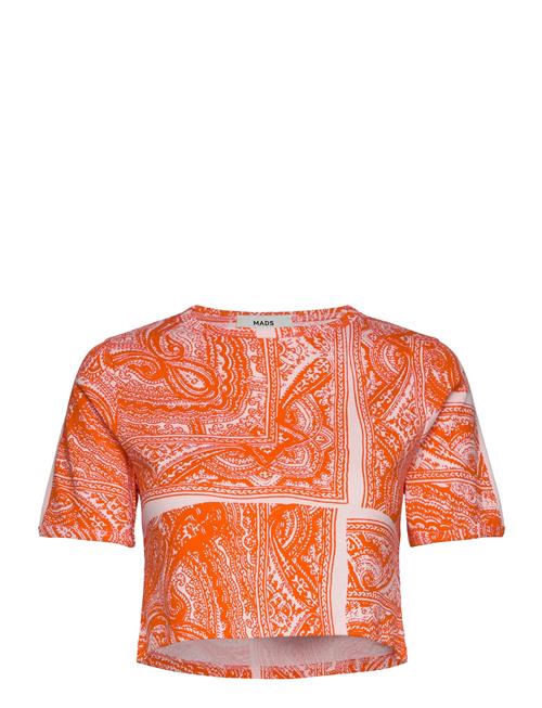 1X1 Organic Colene Tee Aop Mads Nørgaard Orange