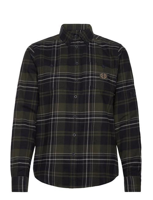 Heron Flannel Shirt Chevalier Green