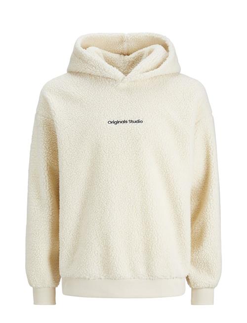 Se Jack & Jones Jorvesterbro Teddy Sweat Hood Sn Jack & J S Cream ved Booztlet