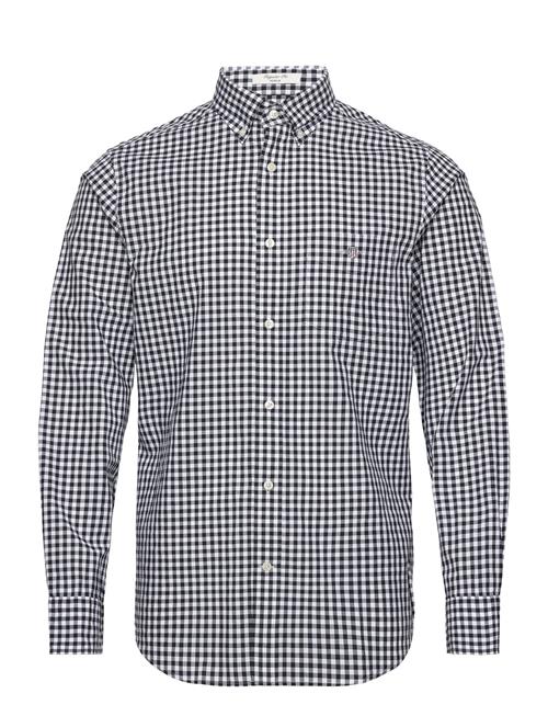 Reg Poplin Gingham Shirt GANT Black