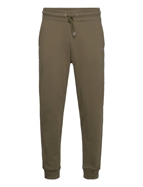 Se GANT Reg Shield Sweatpants GANT Green ved Booztlet