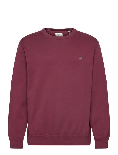 GANT Classic Cotton C-Neck GANT Burgundy