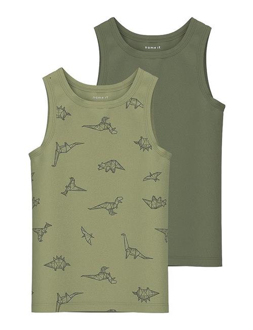 name it Nmmtank Top 2P Sage Dino Noos Name It Green