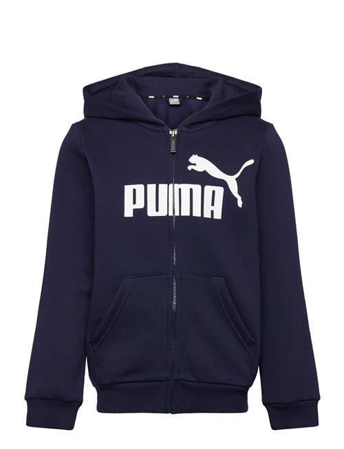 Ess Big Logo Fz Hoodie Fl B PUMA Navy