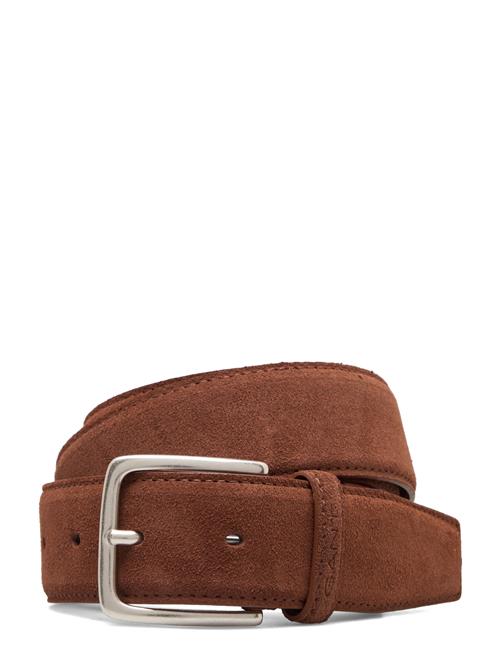 Se GANT Classic Suede Belt GANT Brown ved Booztlet