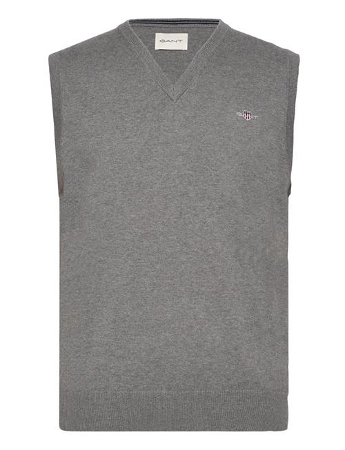 Classic Cotton Slipover GANT Grey