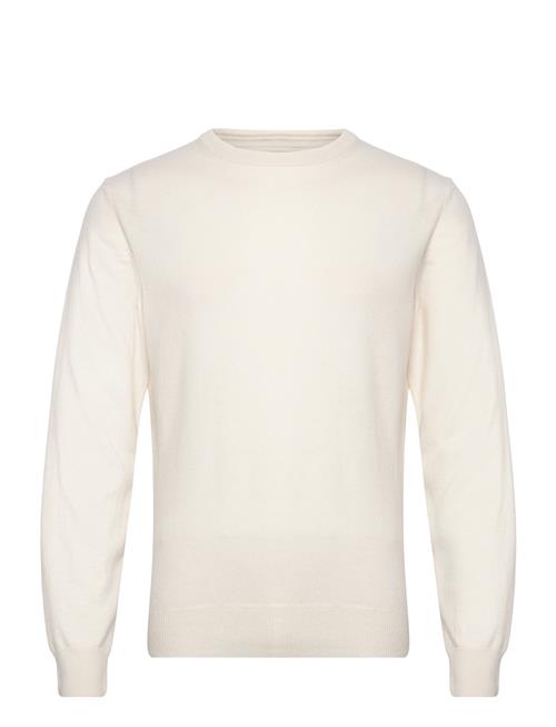 Se GANT Superfine Lambswool C-Neck GANT Cream ved Booztlet