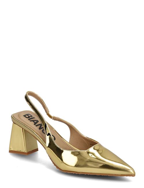 Bianco Biamaralyn Slingback Patent Bianco Gold