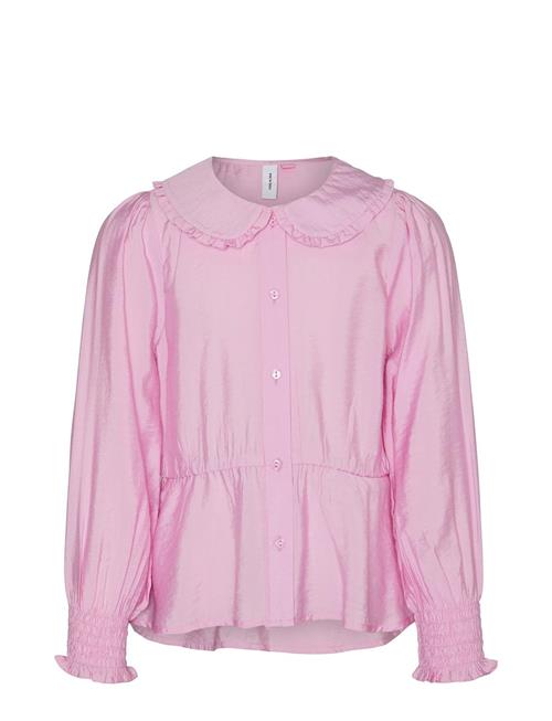 Vero Moda Girl Vmjosie Ls Peplum Shirt Wvn Girl Vero Moda Girl Pink