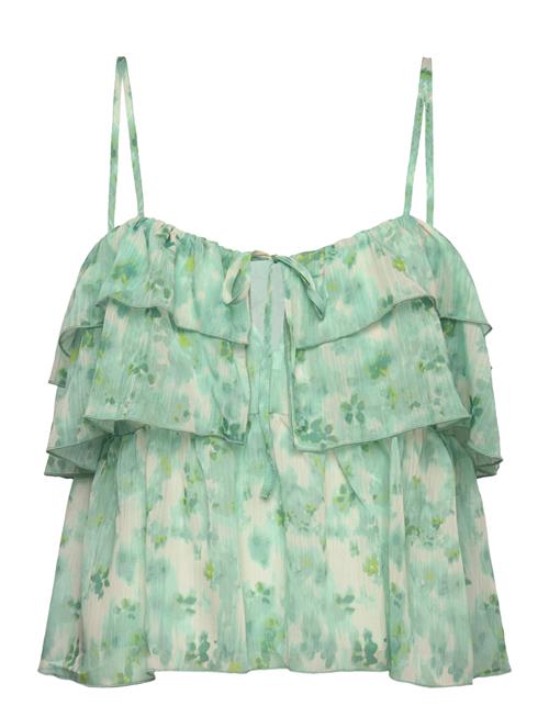 Se Rosemunde Recycled Chiffon Strap Top Rosemunde Green ved Booztlet