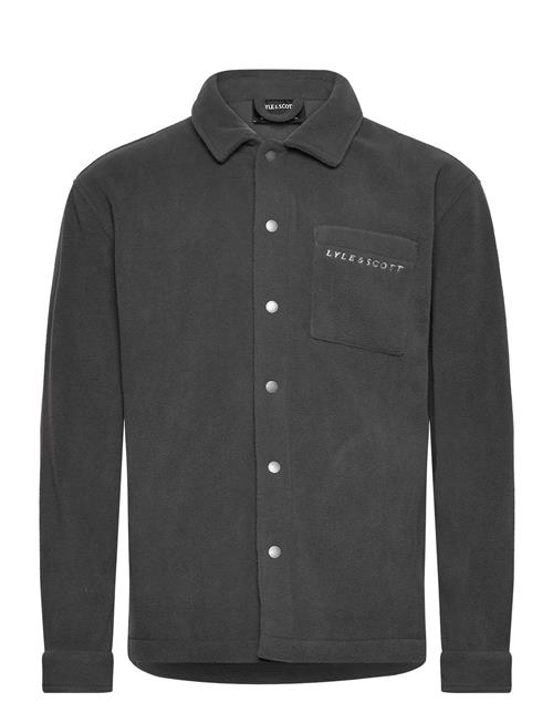 Embroidered Fleece Overshirt Lyle & Scott Grey