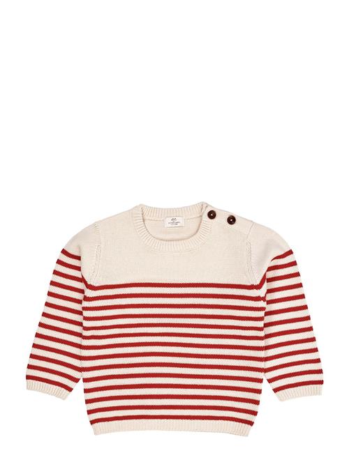 Copenhagen Colors Knitted Striped Sailor Jumper Copenhagen Colors Red