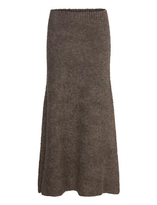 NORR Filine Knit Skirt NORR Brown