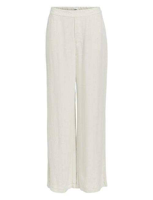 Se Object Objsanne Aline Wide Pant Noos Object Cream ved Booztlet