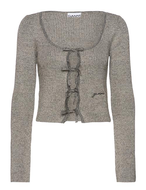 Se Ganni Sparkle Rib Knit Ganni Grey ved Booztlet