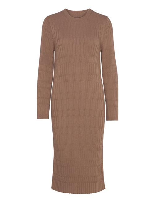 GANT Textured Knit Dress GANT Brown