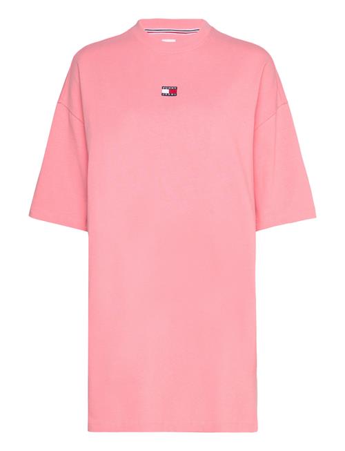 Tjw Badge Tee Dress Tommy Jeans Pink