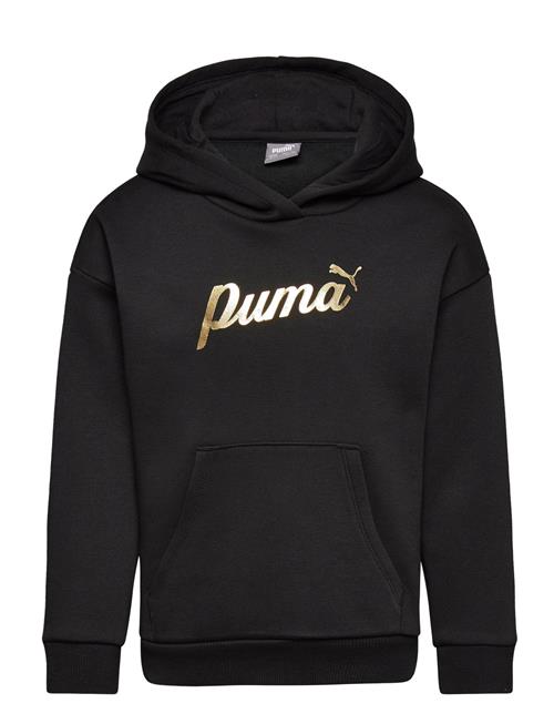 Ess+ Script Metallic Hoodie Fl G PUMA Black