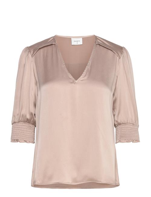 Se Dante6 D6Cascais Silk Blouse Dante6 Beige ved Booztlet