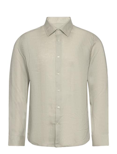 Mango 100 Linen Regular-Fit Shirt Mango Green