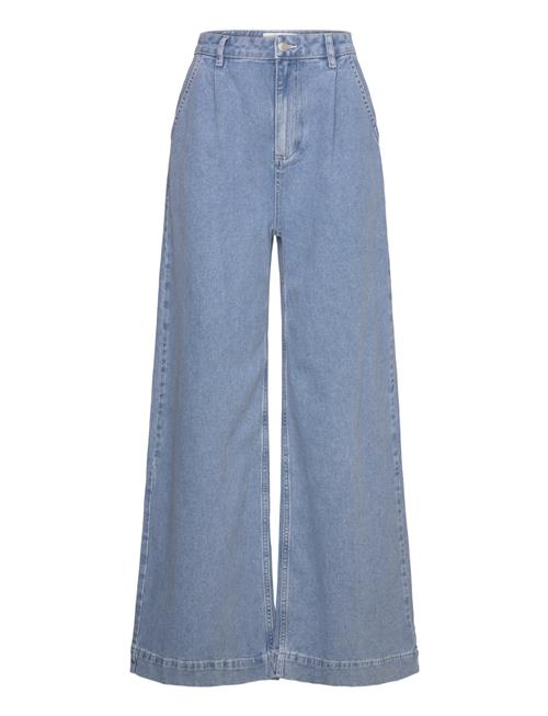 Se NOISY MAY Nmkenja Hw Wide Leg Jeans En002Lb Fwd NOISY MAY Blue ved Booztlet